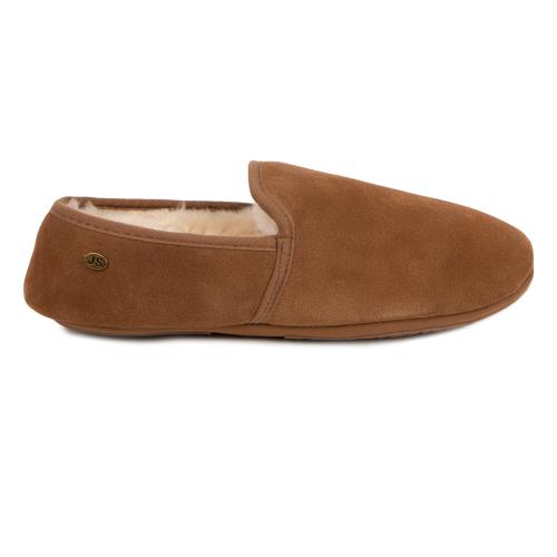 Mens Garrick Sheepskin Slipper Chestnut Extra Image 1